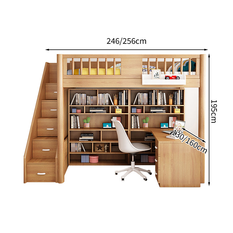 オシャレ モダン シック 二段ベッド ベッド パーム 木目調 大容量 分類収納 ブナ メラミン化粧板 無毒無臭 SCC-T011
