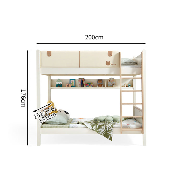 落下防止ガード 頑丈 二段ベッド はしご メラミン化粧板 モダン おしゃれ ベージュ SCC-T022