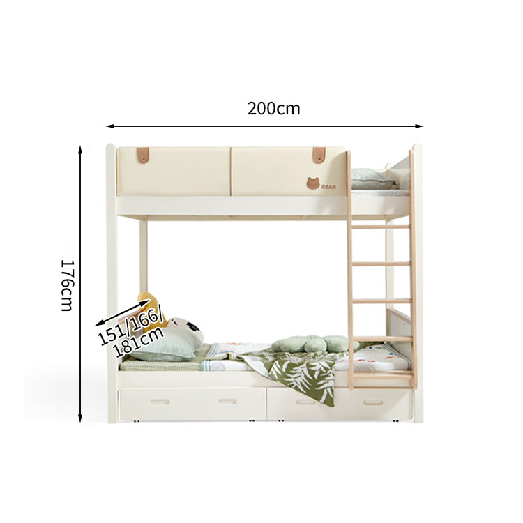 落下防止ガード 頑丈 二段ベッド はしご メラミン化粧板 モダン おしゃれ ベージュ SCC-T022