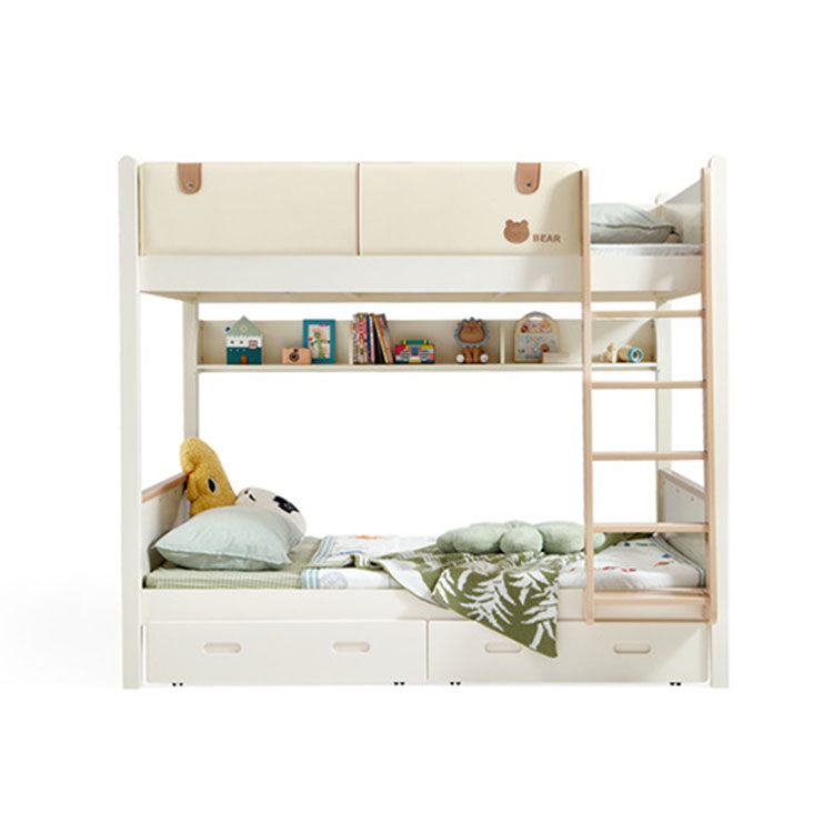 落下防止ガード 頑丈 二段ベッド はしご メラミン化粧板 モダン おしゃれ ベージュ SCC-T022