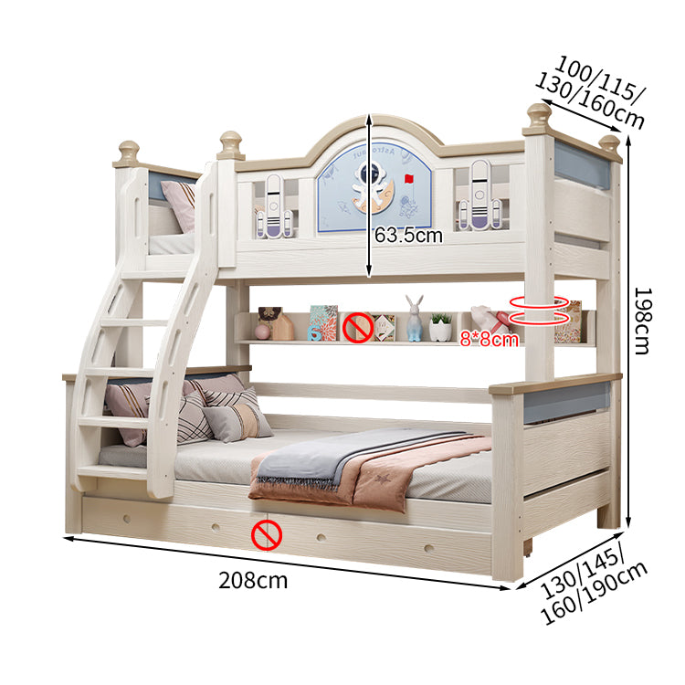 おしゃれ モダン 二段ベッド 引き出し 収納 天然木 チェリー材 落下防止 面取り加工 SCC-T023