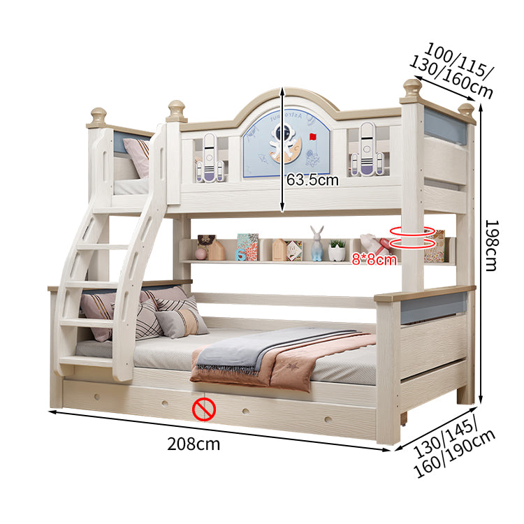 おしゃれ モダン 二段ベッド 引き出し 収納 天然木 チェリー材 落下防止 面取り加工 SCC-T023