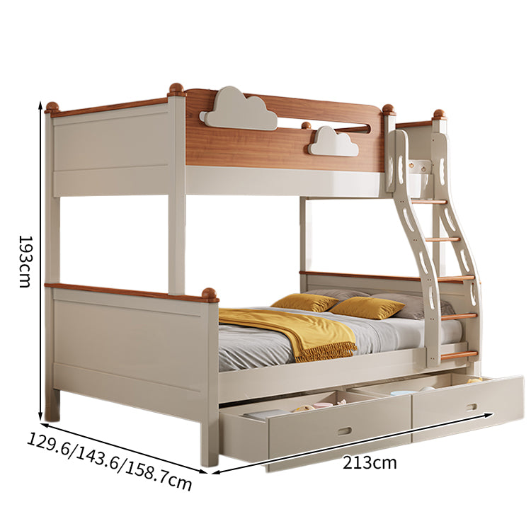 スライドベッド付き 引き出し  落下防止ガード 二段ベッド  水性塗料 天然木 モダン おしゃれ SCC-T028