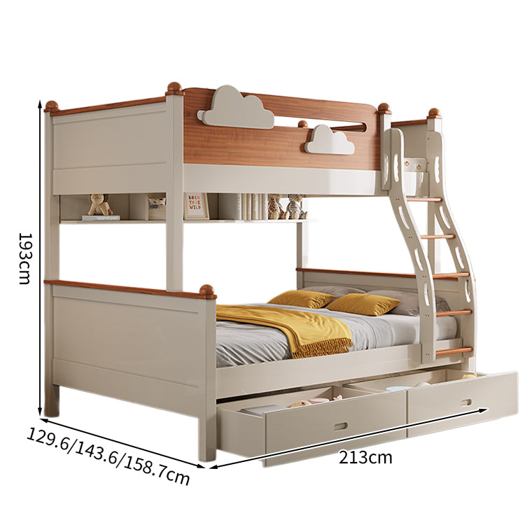 スライドベッド付き 引き出し  落下防止ガード 二段ベッド  水性塗料 天然木 モダン おしゃれ SCC-T028