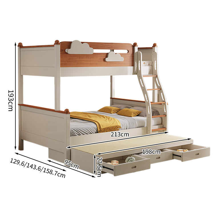 スライドベッド付き 引き出し  落下防止ガード 二段ベッド  水性塗料 天然木 モダン おしゃれ SCC-T028
