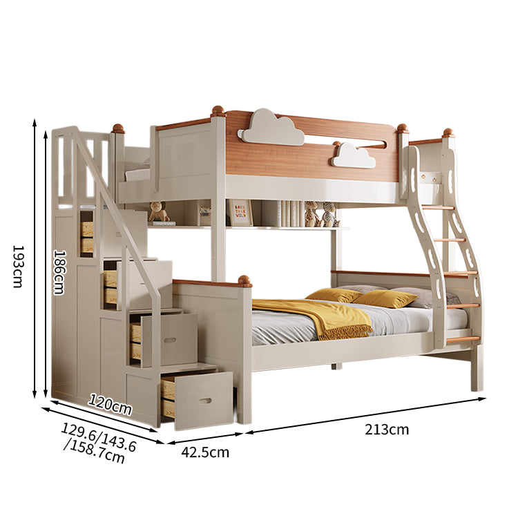 スライドベッド付き 引き出し  落下防止ガード 二段ベッド  水性塗料 天然木 モダン おしゃれ SCC-T028