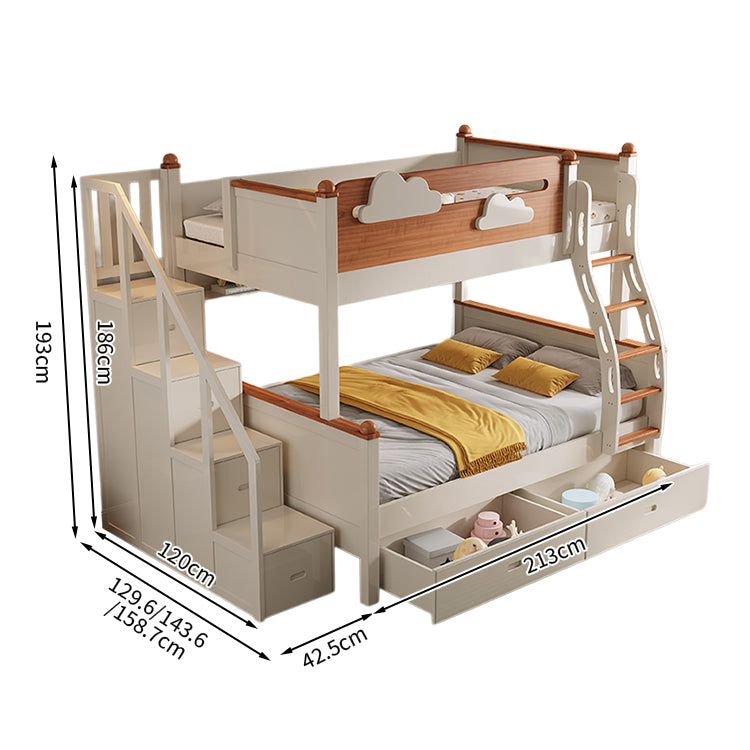 スライドベッド付き 引き出し  落下防止ガード 二段ベッド  水性塗料 天然木 モダン おしゃれ SCC-T028