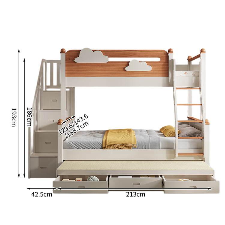 スライドベッド付き 引き出し  落下防止ガード 二段ベッド  水性塗料 天然木 モダン おしゃれ SCC-T028