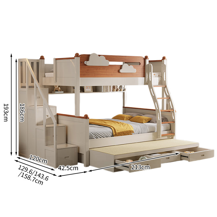 スライドベッド付き 引き出し  落下防止ガード 二段ベッド  水性塗料 天然木 モダン おしゃれ SCC-T028