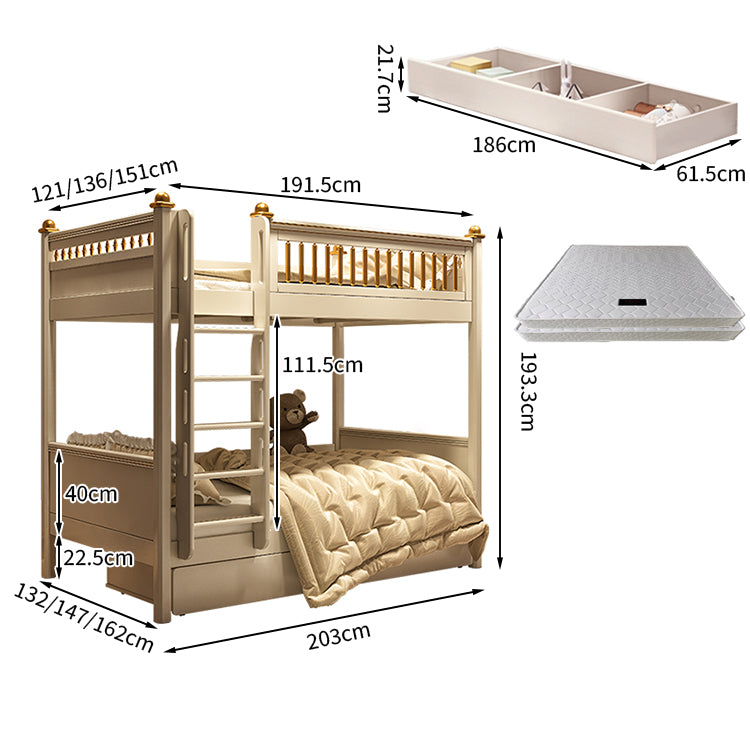 モダン オシャレ シック 二段ベッド 階段 はしご 収納 大容量 面取り加工 パーム ラバーウッド 天然木 カスタマイズ可能 SCC-T042