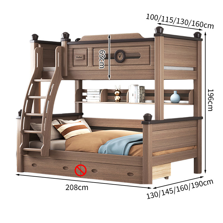 二段ベッド モダン 落下防止ガード 分割可能デザイン 収納力抜群 引き出し ユリノキ材 階段 カスタマイズ可能 SCC-T052