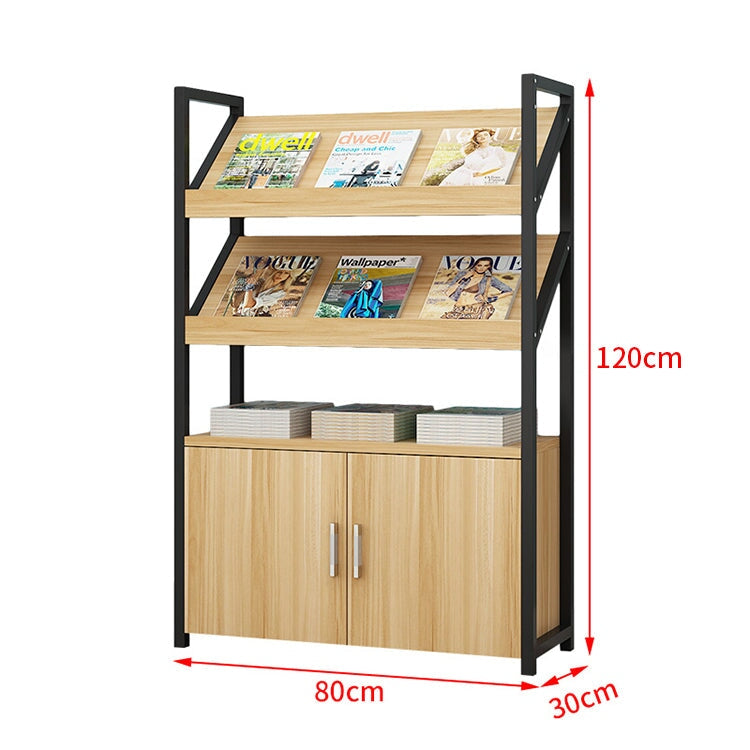 マガジンラック ディスプレイラック 書類整理棚 雑誌入れ 木目調 高耐荷重 アジャスター付き 緩衝蝶番付き 扉付き収納 シンプルモダン ホワイト ナチュラル KAGUYASU