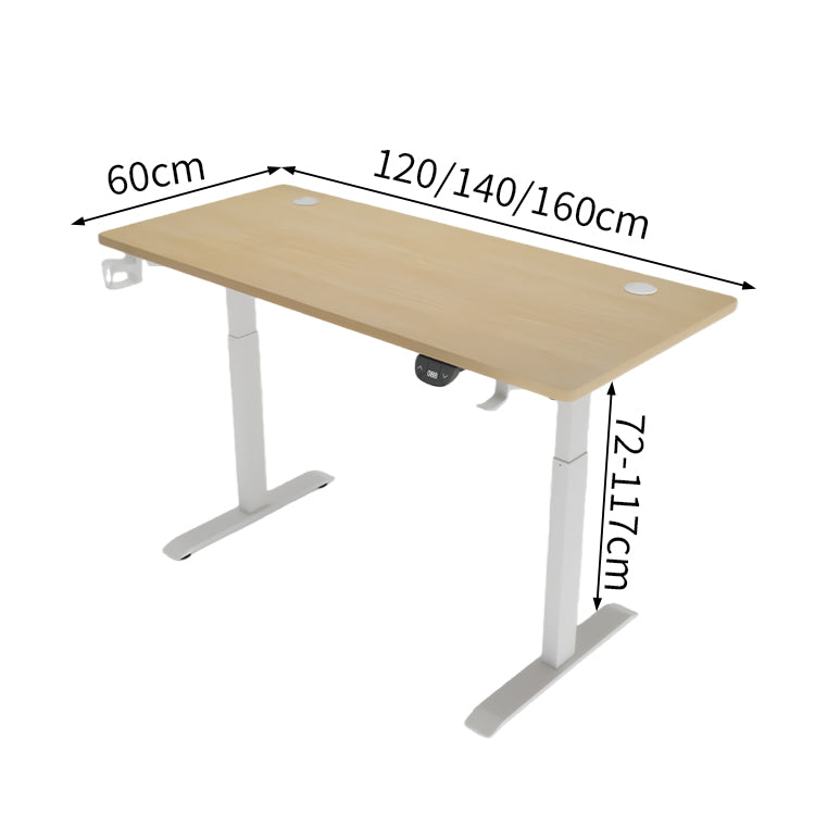 昇降ワークデスク 作業デスク パソコンデスク 作業用 メラミン化粧板 昇降可能 シンプル ホワイト SNZ-T021