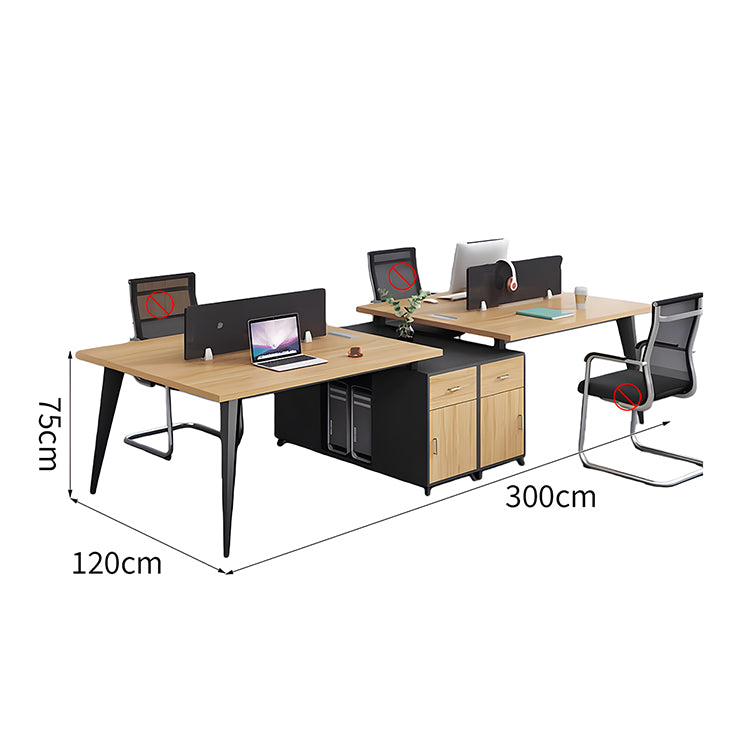 役員用デスク オフィスデスク 仕事用 サイドキャビネット付き 片袖デスク エコ素材 ナチュラル カスタマイズ可能 BGZ-T177