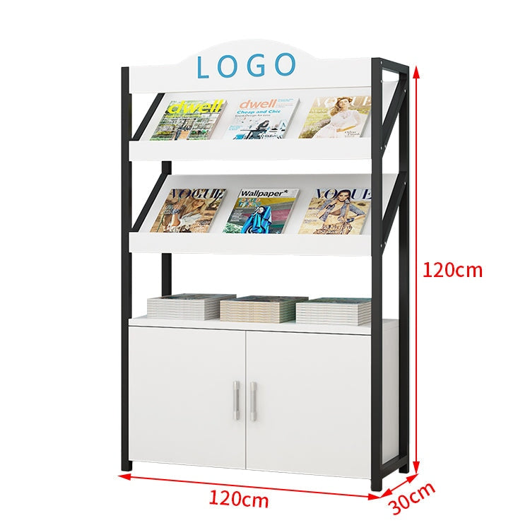 マガジンラック ディスプレイラック 書類整理棚 雑誌入れ 木目調 高耐荷重 アジャスター付き 緩衝蝶番付き 扉付き収納 シンプルモダン ホワイト ナチュラル KAGUYASU