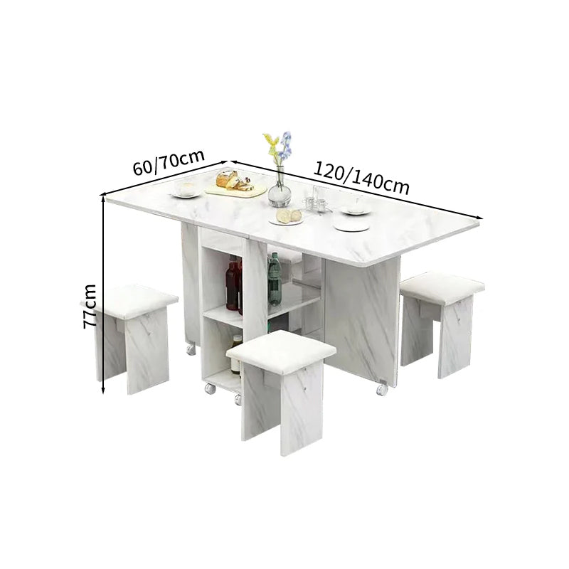 収納棚付き 省スペース 折り畳み式 ダイニングテーブル 木製テーブル 食卓テーブル シンプル ホワイト ブラック ナチュラル CZ-T019