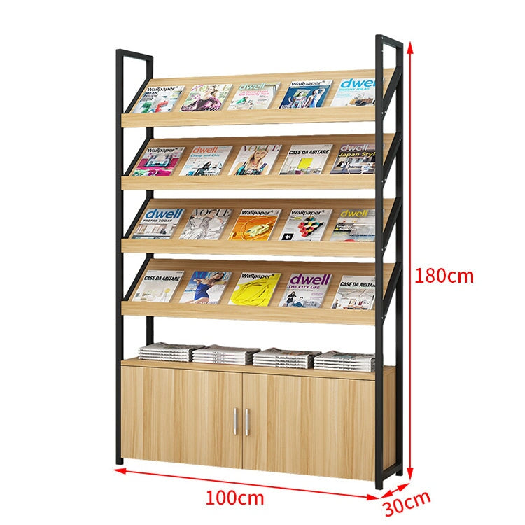 マガジンラック ディスプレイラック 書類整理棚 雑誌入れ 木目調 高耐荷重 アジャスター付き 緩衝蝶番付き 扉付き収納 シンプルモダン ホワイト ナチュラル KAGUYASU