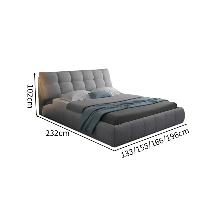 ベッド 二人用 キングサイズ 人間工学 背もたれクッション付き ベッド ダブル クイーン 快適 簡素 tomokagu