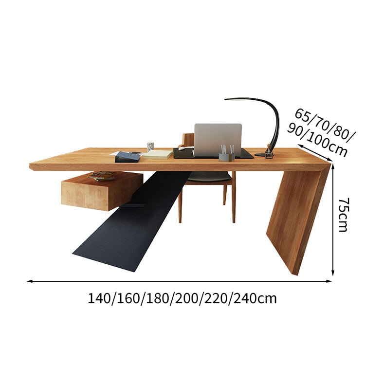 無垢材 レトロなオフィスデスク パソコンデスク デスクトップ インダストリアル スタイル シンプル モダン クリエイティブデスク カスタマイズ可能 LBZ-T012 tomokagu