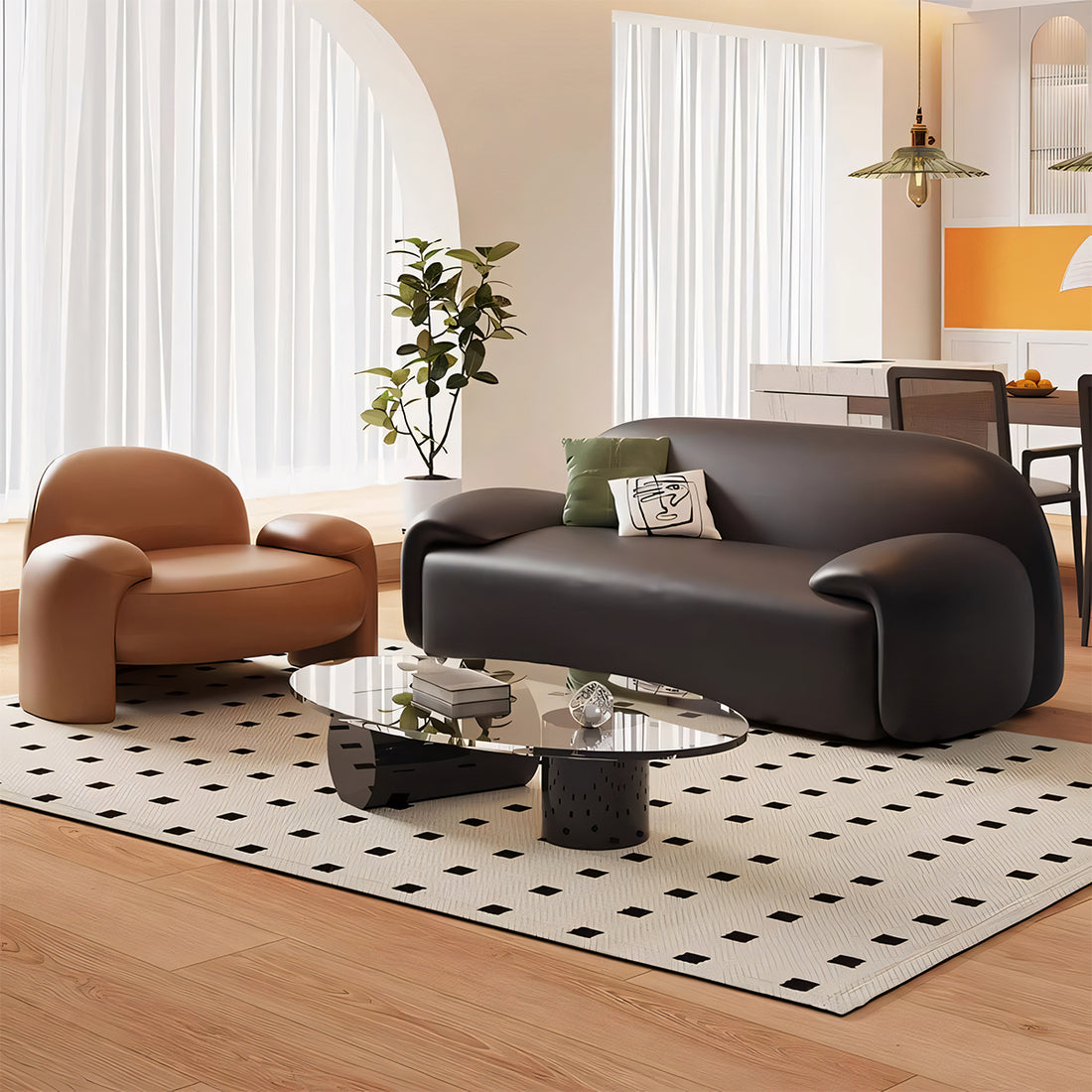 ソファー 重厚感 ポリエステル生地 クッション 高密度ウレタンフォーム 天然木フレーム モダン シンプル SNSF-T127