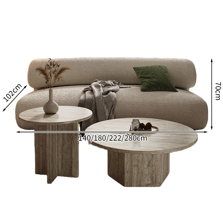ソファー スタイリッシュ フリース生地 広い座面 クッション 高密度ウレタンフォーム 天然木フレーム SNSF-T128