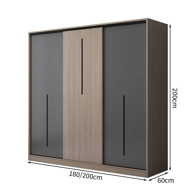 クローゼット スタイリッシュ モダン オープン収納 引き出し付き 扉付き収納 収納力抜群 大容量 エコ素材 メラミン化粧板 ハンガーパイプ 幕板付き 取っ手 YG-T090