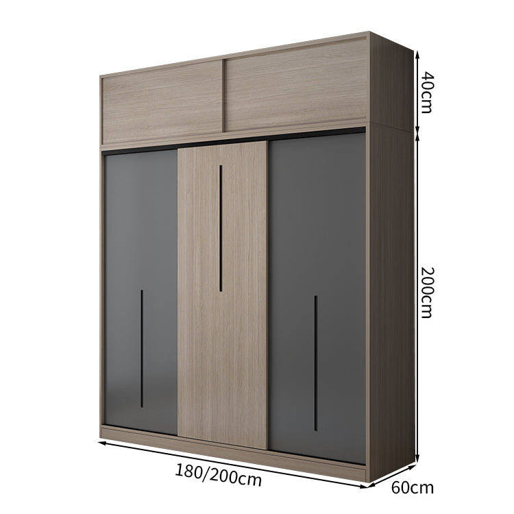 クローゼット スタイリッシュ モダン オープン収納 引き出し付き 扉付き収納 収納力抜群 大容量 エコ素材 メラミン化粧板 ハンガーパイプ 幕板付き 取っ手 YG-T090