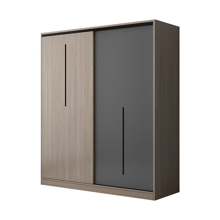 クローゼット スタイリッシュ モダン オープン収納 引き出し付き 扉付き収納 収納力抜群 大容量 エコ素材 メラミン化粧板 ハンガーパイプ 幕板付き 取っ手 YG-T090