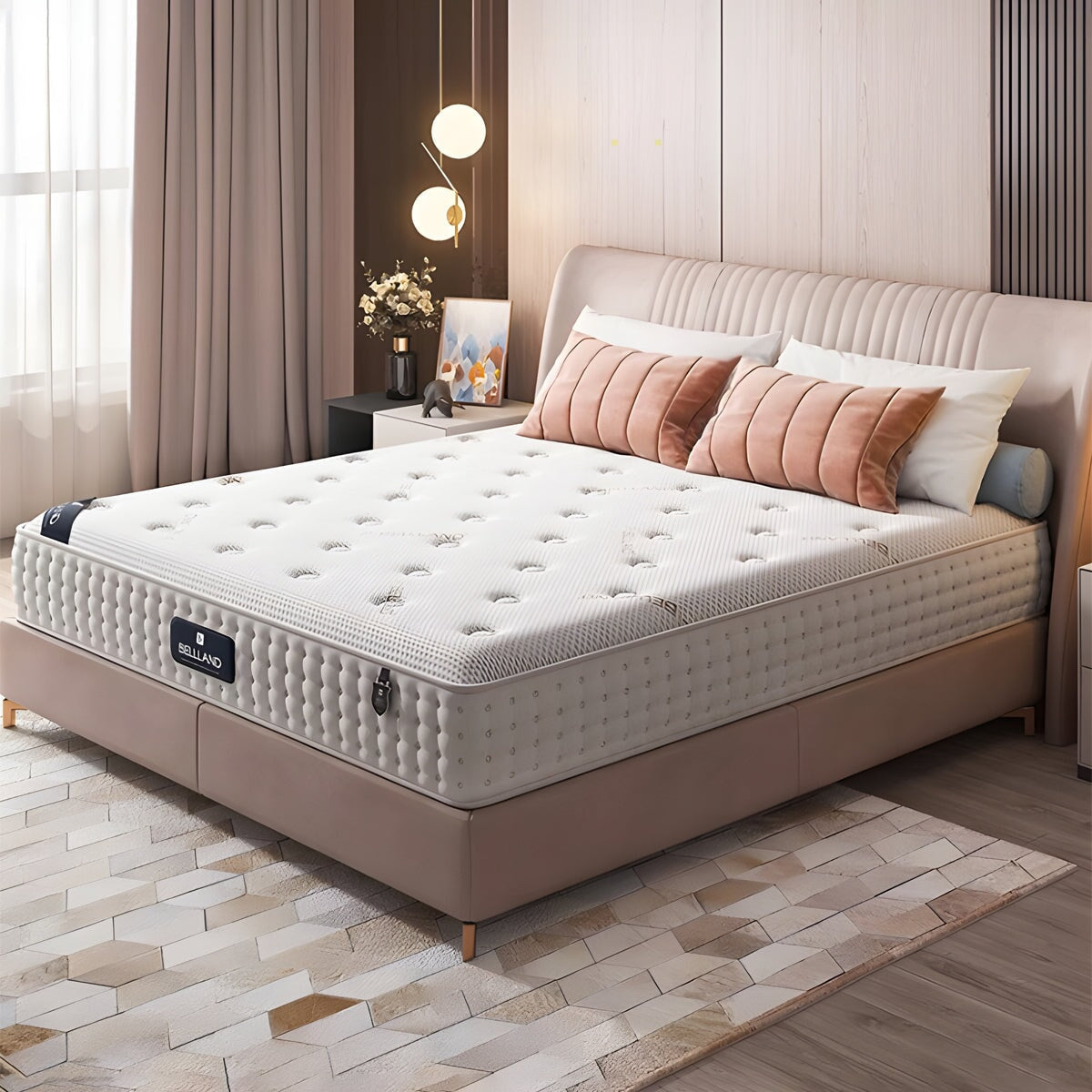 マットレス 寝具 二つの寝心地 柔らかめ 硬め ポケットコイル 安定 ココナッツパーム ラテックス 高温加工 除菌 ダニ防止 心地よい 快適 CD-C006  tomokagu