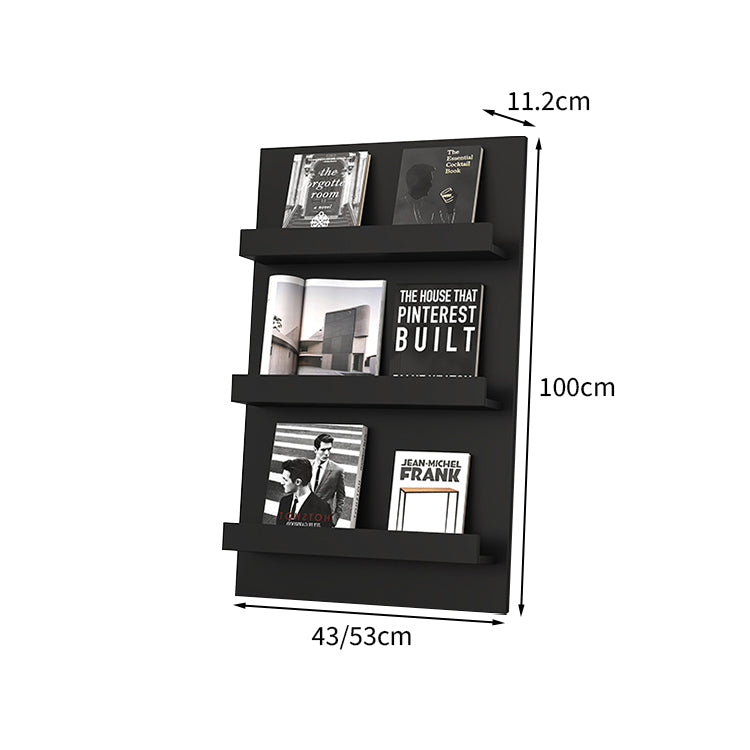 マガジンラック パンフレットスタンド 雑誌ラック オフィス収納 収納ラック 多段式デザイン 落下防止ガード メラミン化粧板 ZZJ-T006