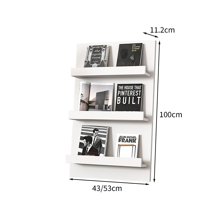 マガジンラック パンフレットスタンド 雑誌ラック オフィス収納 収納ラック 多段式デザイン 落下防止ガード メラミン化粧板 ZZJ-T006