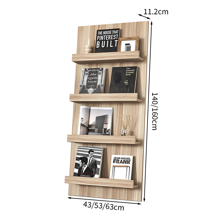 マガジンラック パンフレットスタンド 雑誌ラック オフィス収納 収納ラック 多段式デザイン 落下防止ガード メラミン化粧板 ZZJ-T006