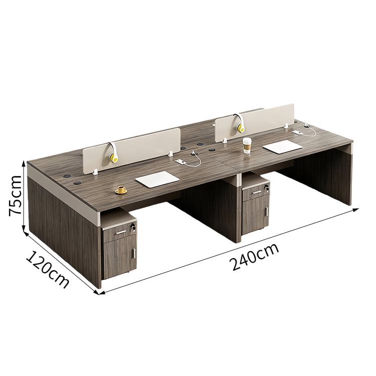 オフィスデスク デスク オフィス 組み合わせ 配線孔 厚天板 エコ板材 モダン シンプル SL-BGZ-032