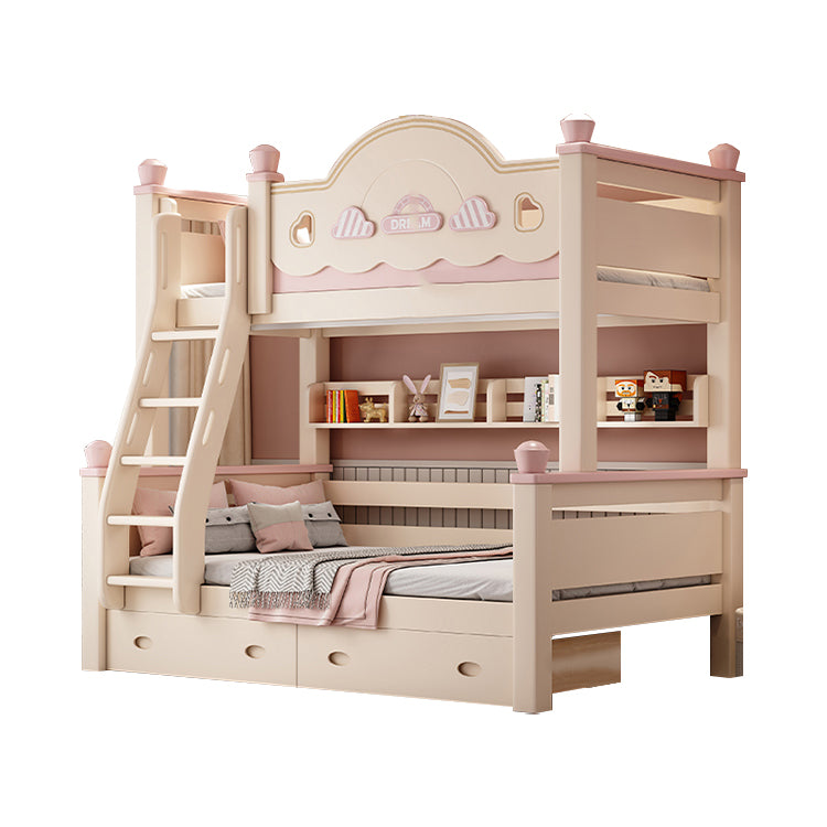 かわいい 二段ベッド オシャレ 無毒無臭 エコ 水性塗料 キャスター付き 引き出し ロングライフ チェリーウッド SCC-T019