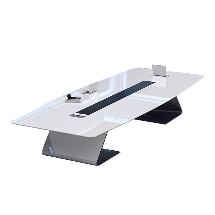 洗練 モダン スタイリッシュ ワークテーブル   メラミン化粧板 焼付ワニス 会議テーブル ミーティングテーブル 塗装 カスタマイズ可能  HYZ-T070 tomokagu