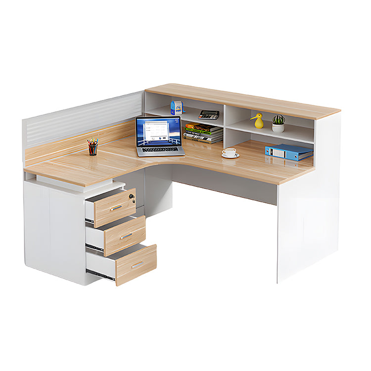 オフィスデスク オフィス デスク L字型デスク 収納スペース ロック付き 高品質 シンプル カスタマイズ可能 SL-BGZ-022