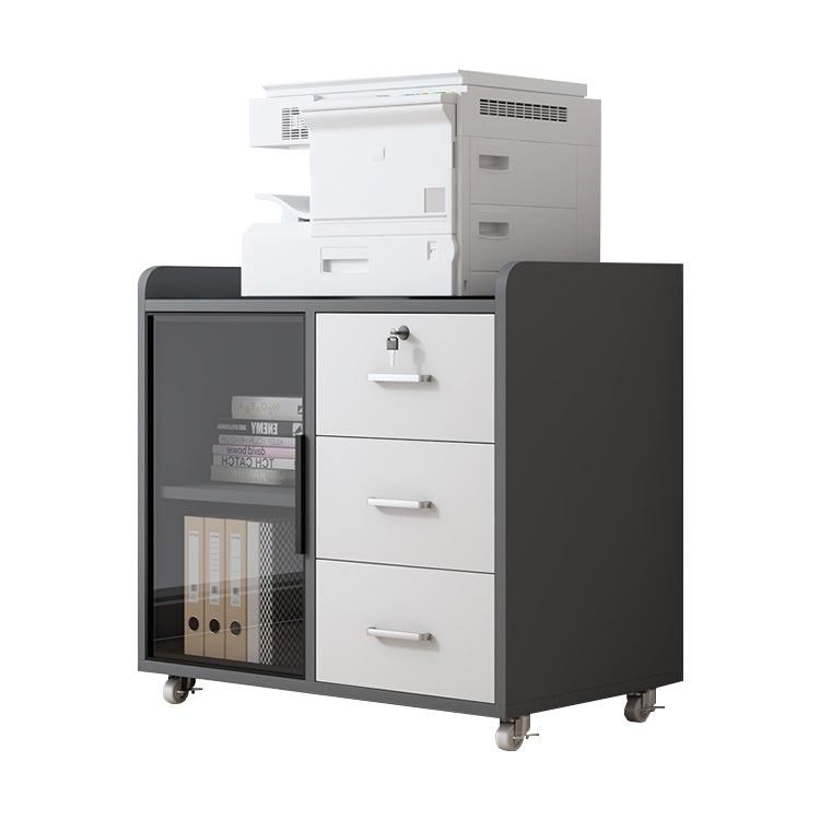 オシャレ シック シンプル オフィスキャビネット 可動キャビネット キャスター メラミン化粧板 カスタマイズ可能 YDG-T007