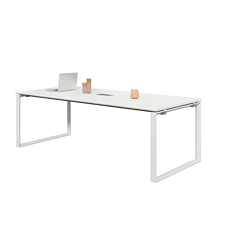 会議用テーブル テーブル 会議用 オフィス 塗装 配線ボックス スチール脚 シンプル 洗練 カスタマイズ可能 MG-HYZ-LLS21