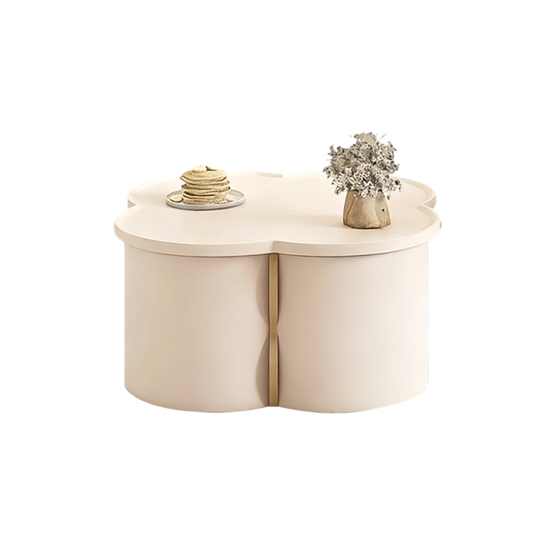 リビングテーブル センターテーブル サイドテーブルセット テーブル 収納付き 省スペース PUレザー ホワイトSNZ-T022