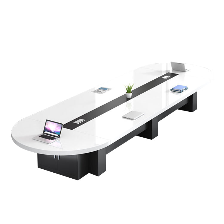 洗練 モダン スタイリッシュ ワークテーブル メラミン化粧板 焼付ワニス 会議テーブル ミーティングテーブル カスタマイズ可能 HYZ-T049