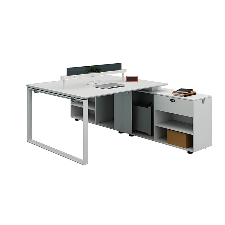 オフィス オフィスデスク デスク シンプル 洗練 収納 パーティションホワイト スチール MG-BGZ-LLS14