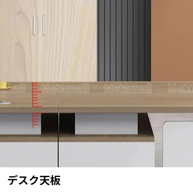 标题:書斎机 ワークデスク 事務机 モダン 木目調 広々天板 頑丈設計 高耐久 耐水加工 防汚仕上げ プライバシー保護 機能的 カスタマイズ可能 BGZ-M096