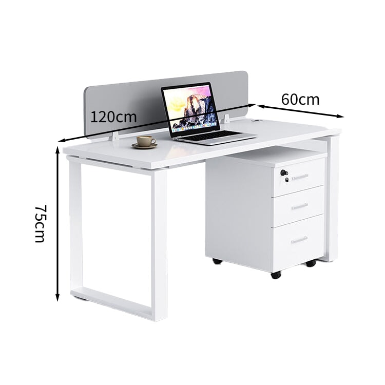 在宅ワーク トップパネル付き サイドワゴン付き 鍵付き ロの字脚 配線孔あり 事務机 ワークデスク オフィスデスク 長方形タイプ 事務所用 会社用 カスタマイズ可能 BGZ-T058 tomokagu