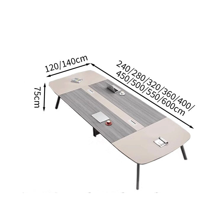 コンセント付き 会議用テーブル ミーティングテーブル ホワイト ダークブラウン 会議テーブル 会議机 ワークテーブル ミーティング 使いやすい ブラック カスタマイズ可能 HYZ-T032 tomokagu