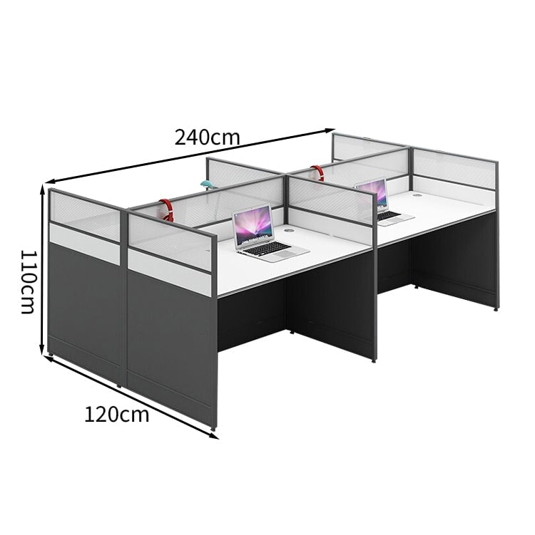 アルミ合金 配線孔付き 実用性重視 コスパ デスク オフィスデスク パーテーション付き L字デスク カスタマイズ可能 BGZ-T005 tomokagu