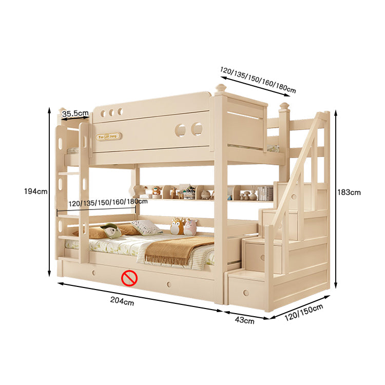 シンプル オシャレ 二段ベッド 分離可能デザイン 水性塗料 エコ 天然木 チェリーウッド カスタマイズ可能 SCC-T040