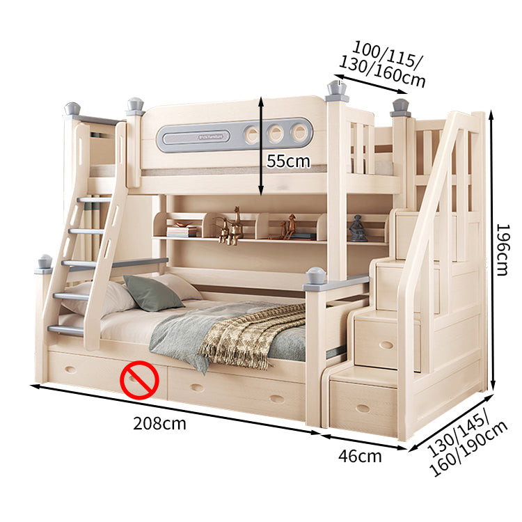 シンプル 洗練 おしゃれ 明るい 二段ベッド 宮棚 丸み チェリーウッド 大容量 引き出し キャスター 分割可能 SCC-T021