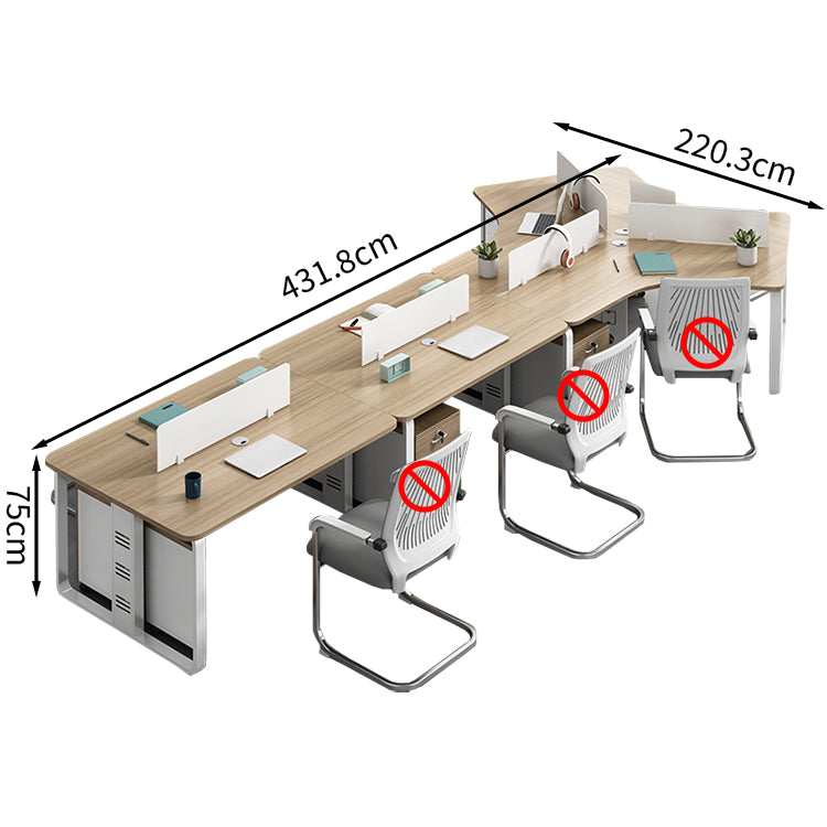 オフィスデスク ワークデスク 事務机 錠付き サイドワゴン 仕切りパネル スチールフレーム 安定感 カスタマイズ可能 BGZ-T033 TOMOKAGU