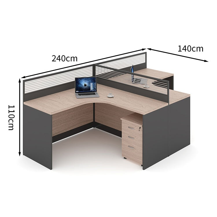 トップパネル付き 引き出し付き 配線孔付き ワークデスク パソコンデスク 事務机 オフィスデスク 天板固定デスク 長方形タイプ 会社用 事務所用 カスタマイズ可能 BGZ-T079 tomokagu