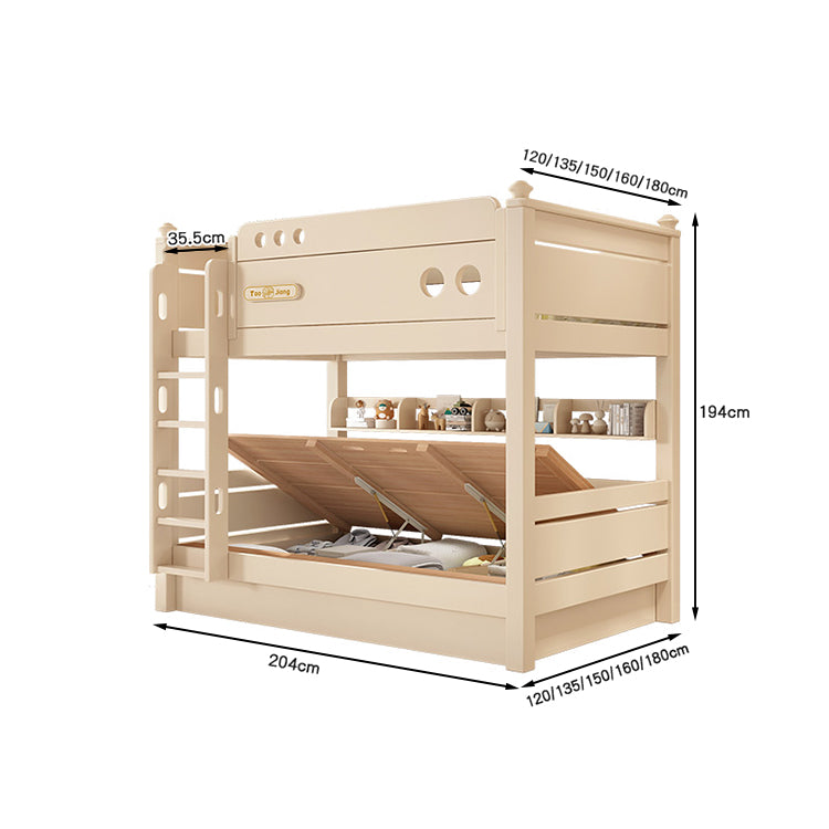 シンプル オシャレ 二段ベッド 分離可能デザイン 水性塗料 エコ 天然木 チェリーウッド カスタマイズ可能 SCC-T040